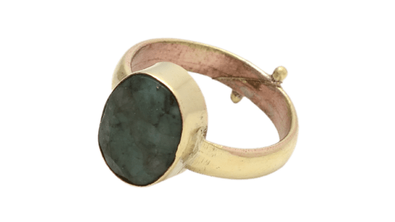 Divya Shakti 7.25-7.50 Ratti Emerald Panna Gemstone Panchdhatu Plain Design  Ring For Men & Women - Walmart.com