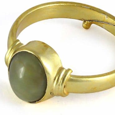 Natural & 100% Original Cat’s Eye Stone Panchdhatu Adjustable Ring (Lehsunia Ring)