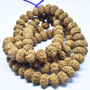 8 Mukhi Natural Rudraksha Mala with Nepal Beads