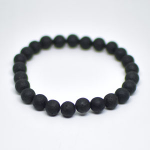 Lava Gemstone Beads Elastic Bracelet