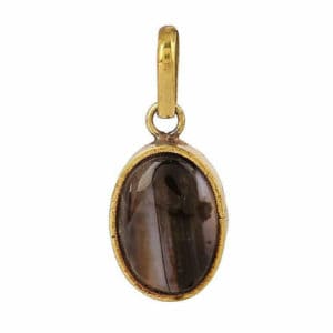 Black Sulemani Hakik Stone High Grade Cetified Agate Fashion Pendant