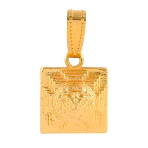 gold plated sri yantra locket for mens and women