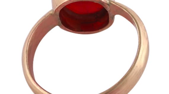 Coral and Ruby Ring | Moonga + Manik Stone Ring | Copper (Tamba) Ring -  YouTube
