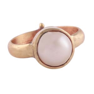 Original & Certified adjustable Pearl Ring/ Moti Ring in India
