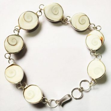 Natural Gomti Chakra Shell Bracelet, Untreated Lucky Gemstone Hindu Puja