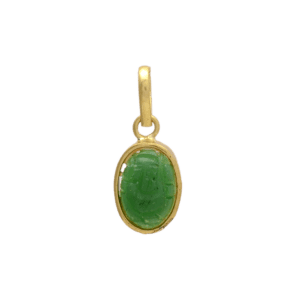 Ganapati Panna Ganesh Synthetic Emerald Pendant