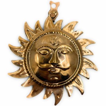 5 inches Pure Copper Sun Face for Hanging Home