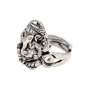 Lord Ganesha Silver Ring for Men & Women