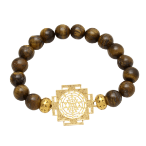 Shri Yantra tiger eye bracelet
