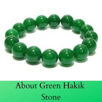 About Green Hakik Stone