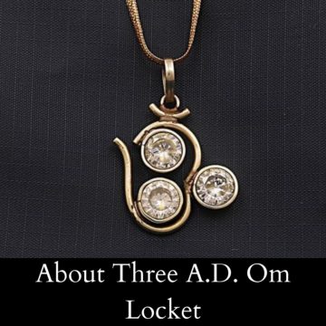 About Three A.D. Om Locket