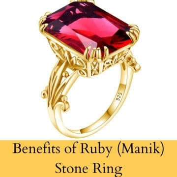 Benefits of Ruby (Manik) Stone Ring