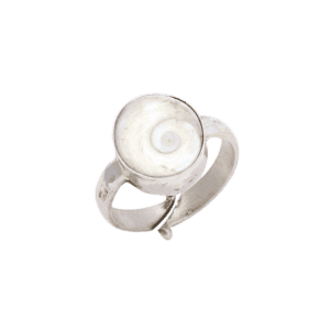 Silver Natural Gomti Chakra Ring 100% Original Gomti Chakra