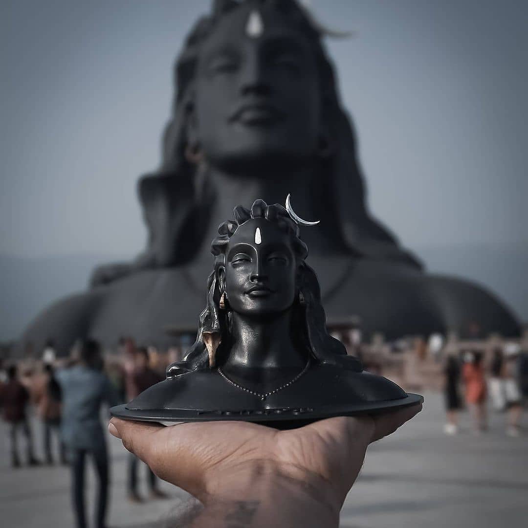 Aemorio Black Adiyogi Statue – Aemorio