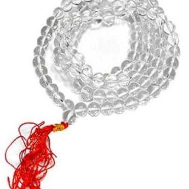 Sphatik Mala 100% Pure and Original Crystal with 108 Beads
