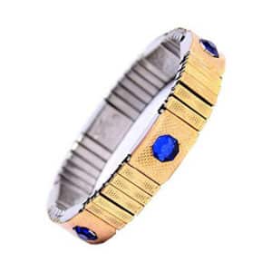 Magnetic Bracelet for Blood Pressure Control made in gold plated brass