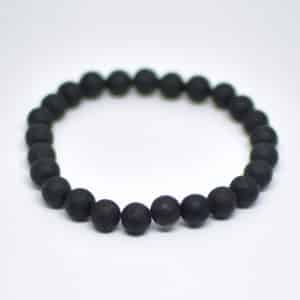 Lava Gemstone Beads Elastic Bracelet
