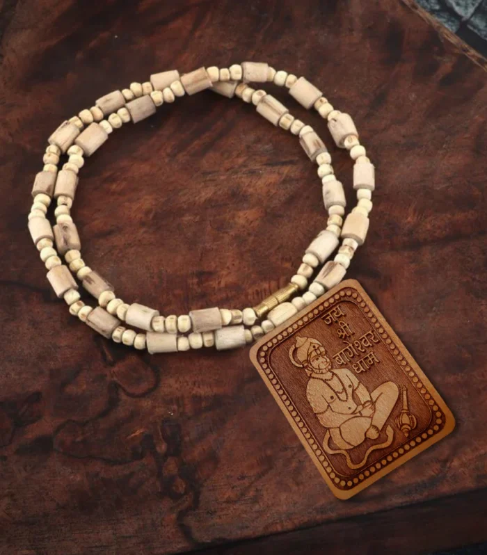 Shri Bageshwar Dham Tulsi Kanthi Mala Original With Hanuman Locket | Bageshwar Dham Hanuman Tulsi Mala Buy 1 Get 1 Free