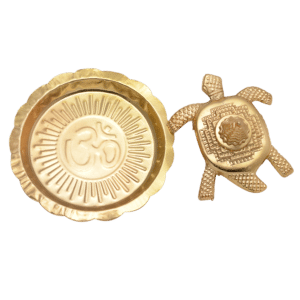 Vastu Meru Shree Yantra Tortoise in Plate Set of 2 PCS
