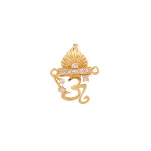 Zircon Om Shape Pendant