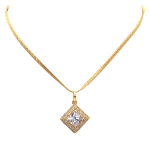 Square Shape Zircon Pendant