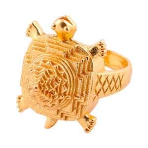 Buy 1 Meru Sri Yantra Kachua Ring & Get 1 Free Made of Panchdhatu