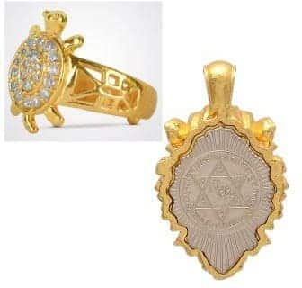 Buy 1 Meru Kachua Ring & Get 1 Free Narshing / Lion Locket